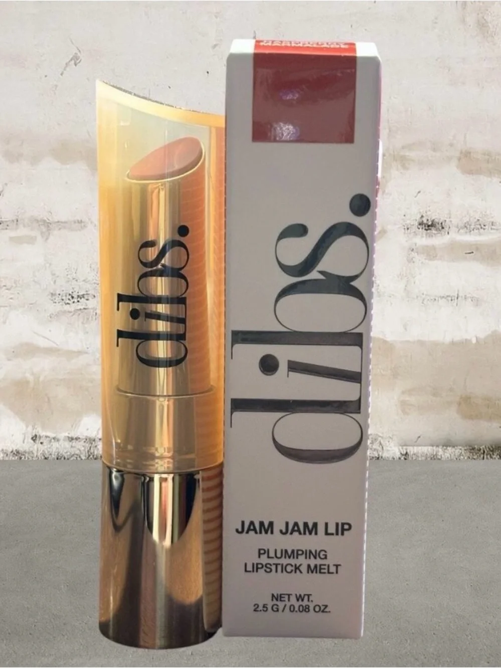 DIBS Beauty Jam Jam Lip Plumping Lipstick Melt Raspberry Marmalade NEW